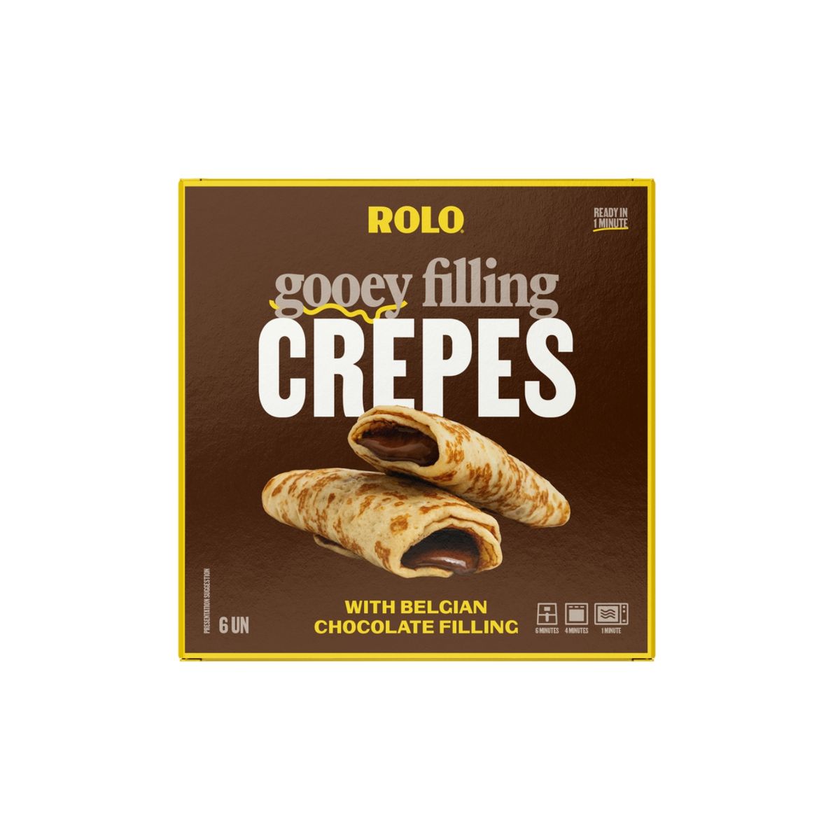 ROLO - Crepes Crema de Chocolate Rolo Caja 6 Und