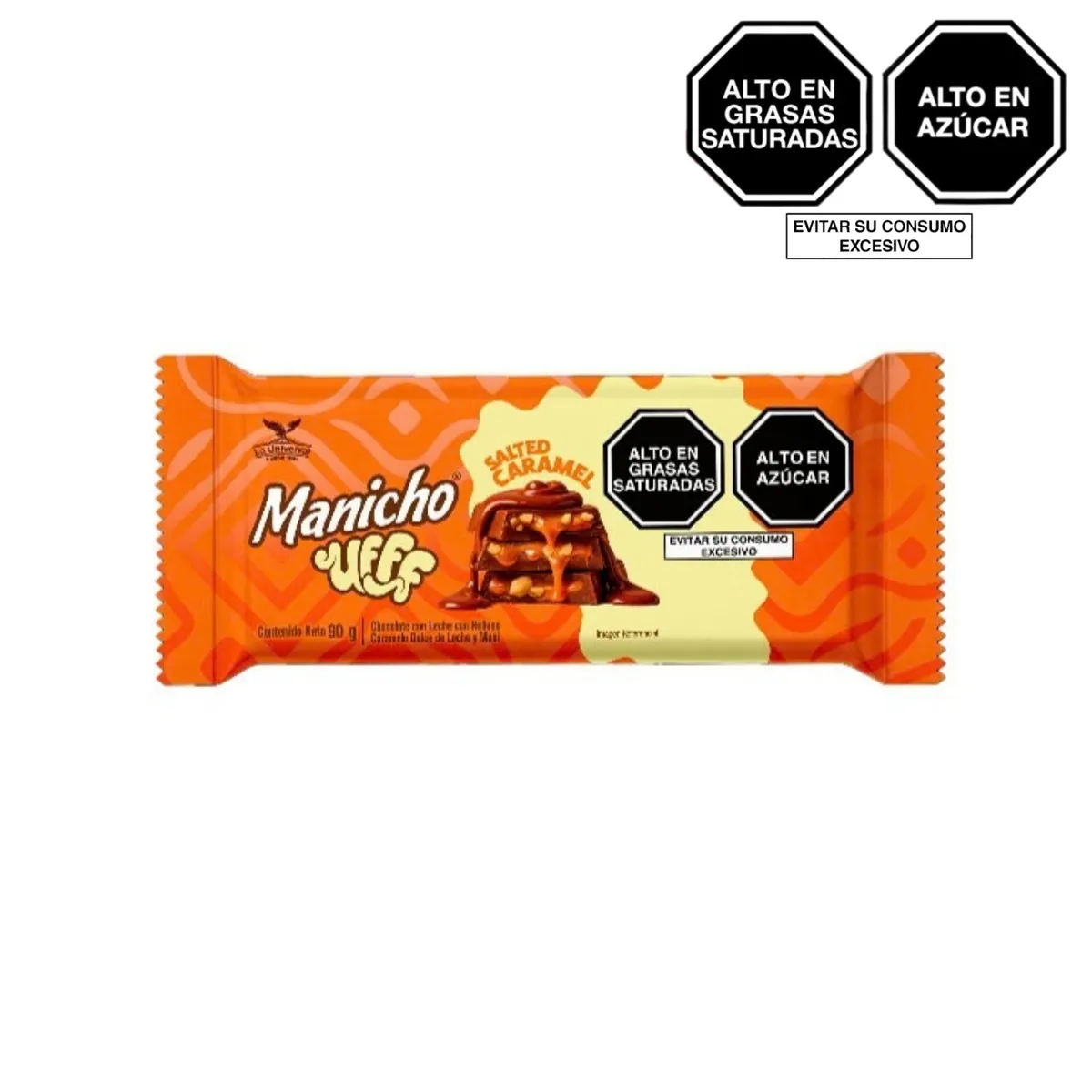 MANICHO NEGUSA - Chocolate Manicho Ufff Salted Caramel Empaque 90 g