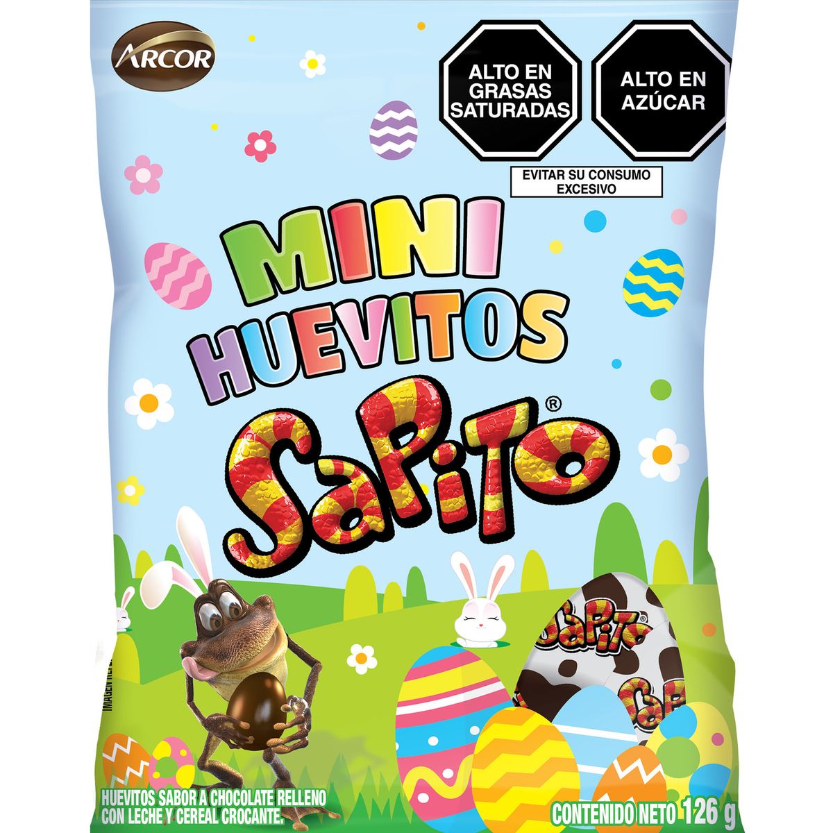 BON O BON - Mini Huevitos Sapito Bolsa 126 g