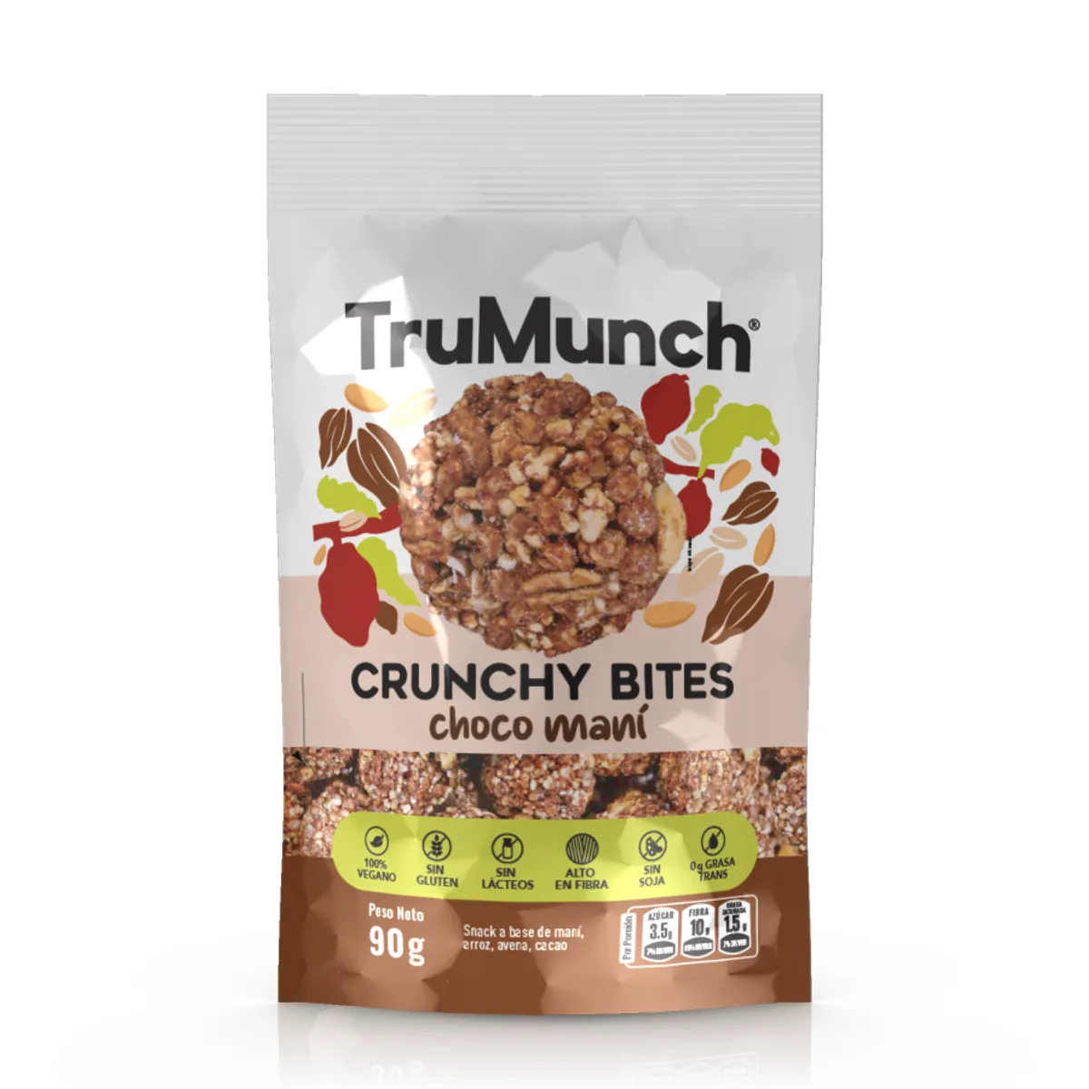 TRUMUNCH - Crunchy Bites TruMunch Choco Maní Doypack 90 g