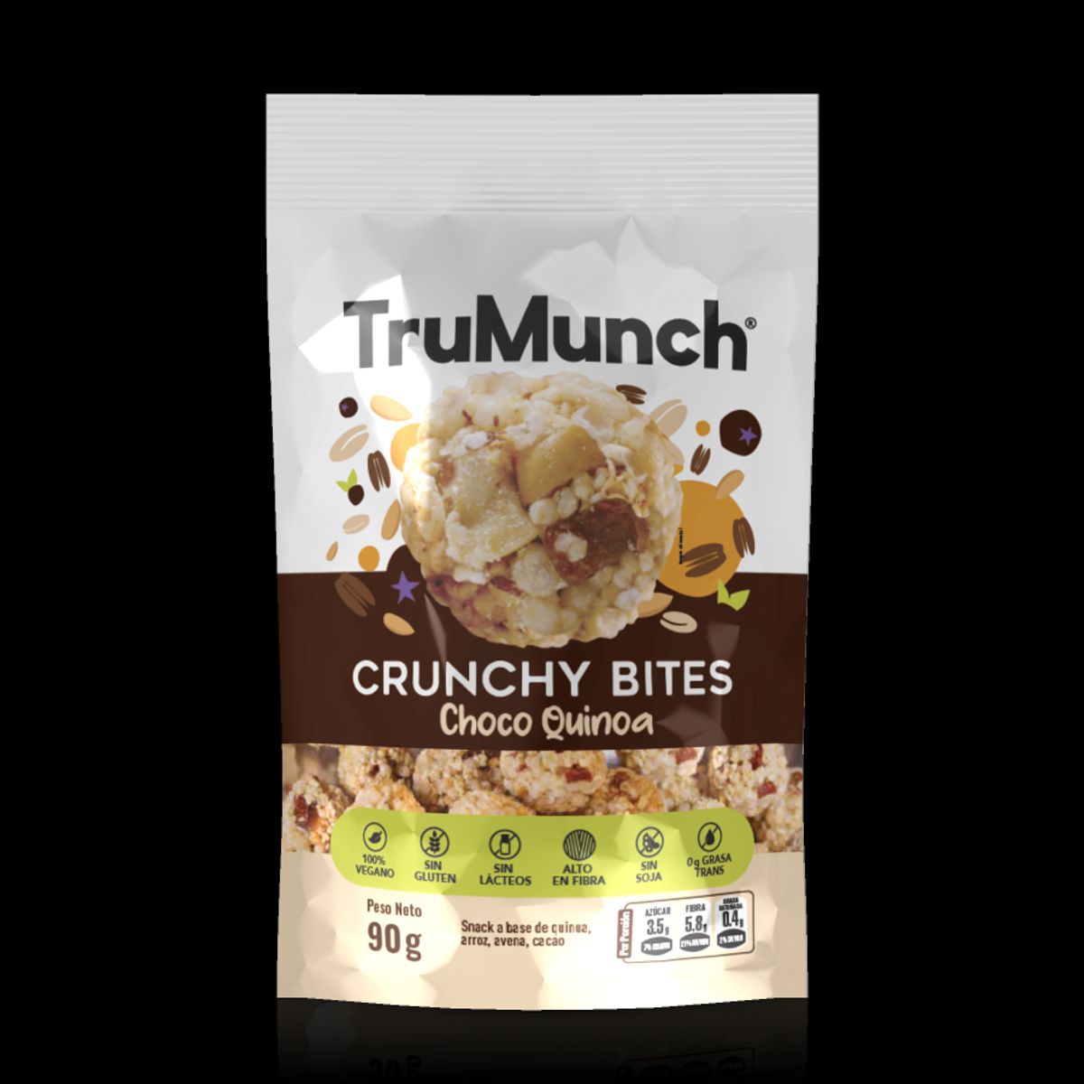 TRUMUNCH - Crunchy Bites TruMunch Choco Quinua Doypack 90 g