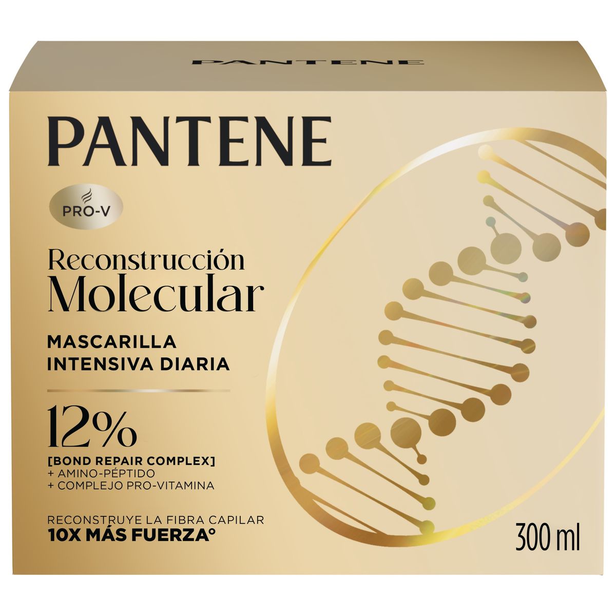 PANTENE - Mascarilla Intensiva Pantene Reconstrucción Molecular Empaque 300 mL