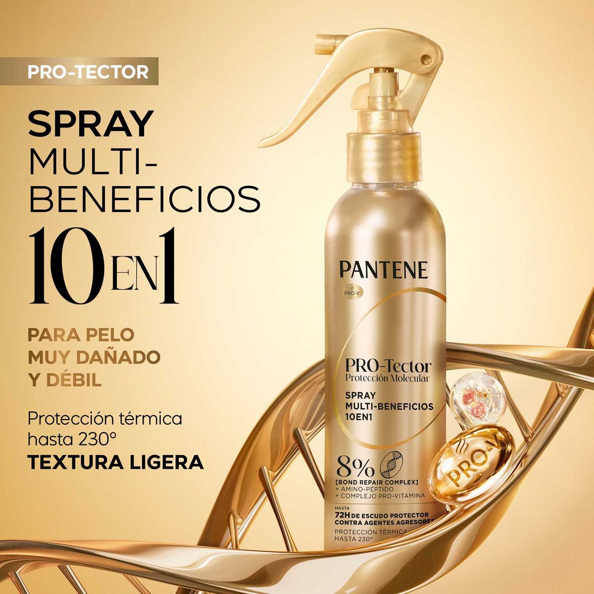 PANTENE - Spray Protector Térmico Pantene Protección Molecular Envase 170 mL