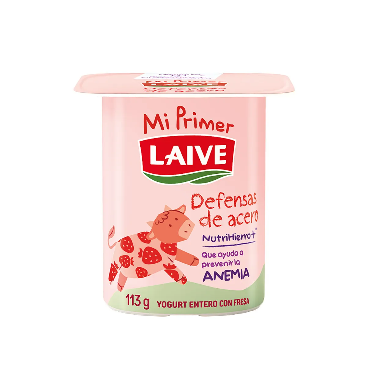 LAIVE - Yogurt Laive Defensas de Acero Fresa Envase 113 g