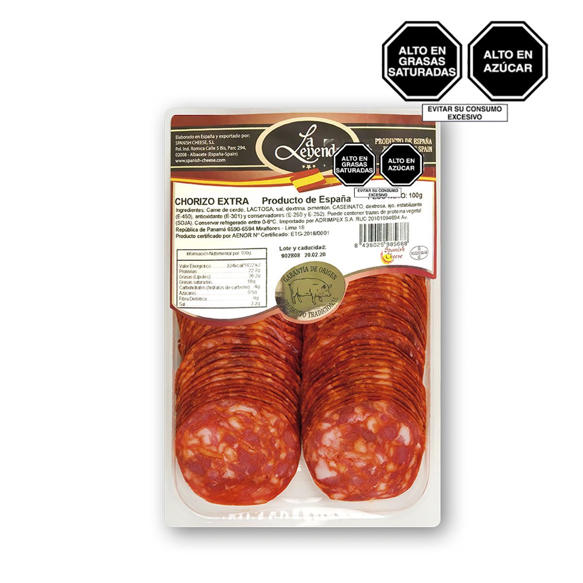 LA LEYENDA - Chorizo Vela La Leyenda Empaque 100 g