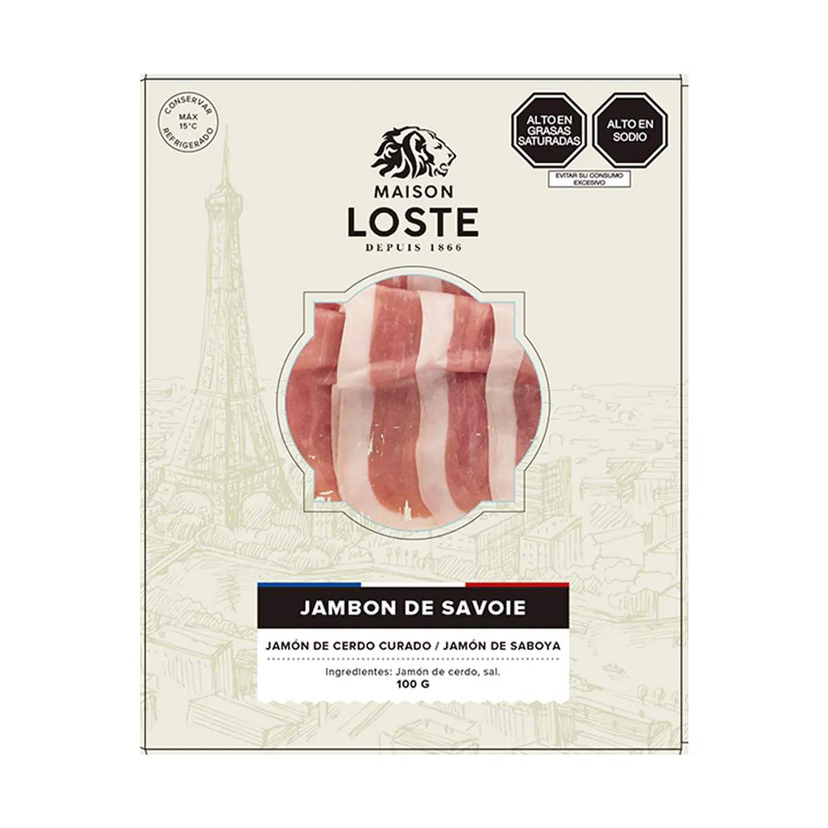 LOSTE - Jamón de Savoie Maison Loste Empaque 100 g