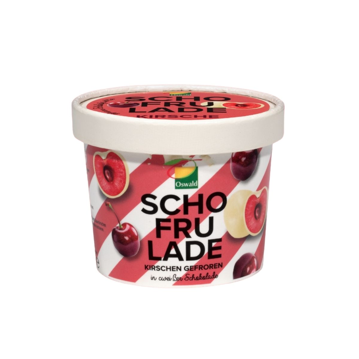 SCHOFRULADE - Bombón Helado Cereza con Chocolate Blanco Schofrulade Pote 130 g
