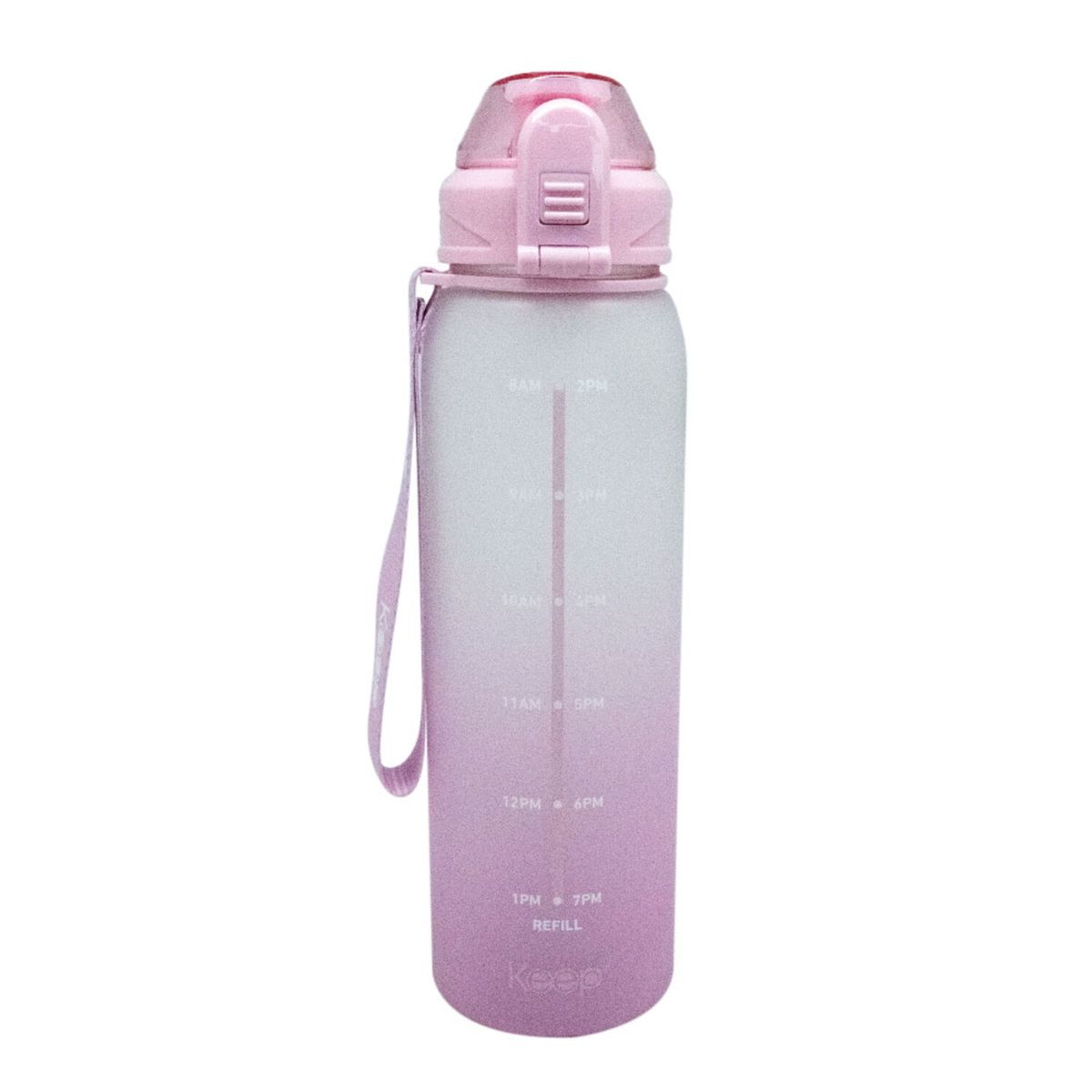 KEEP - Botella Medidas Keep Rubber Rosado 1L