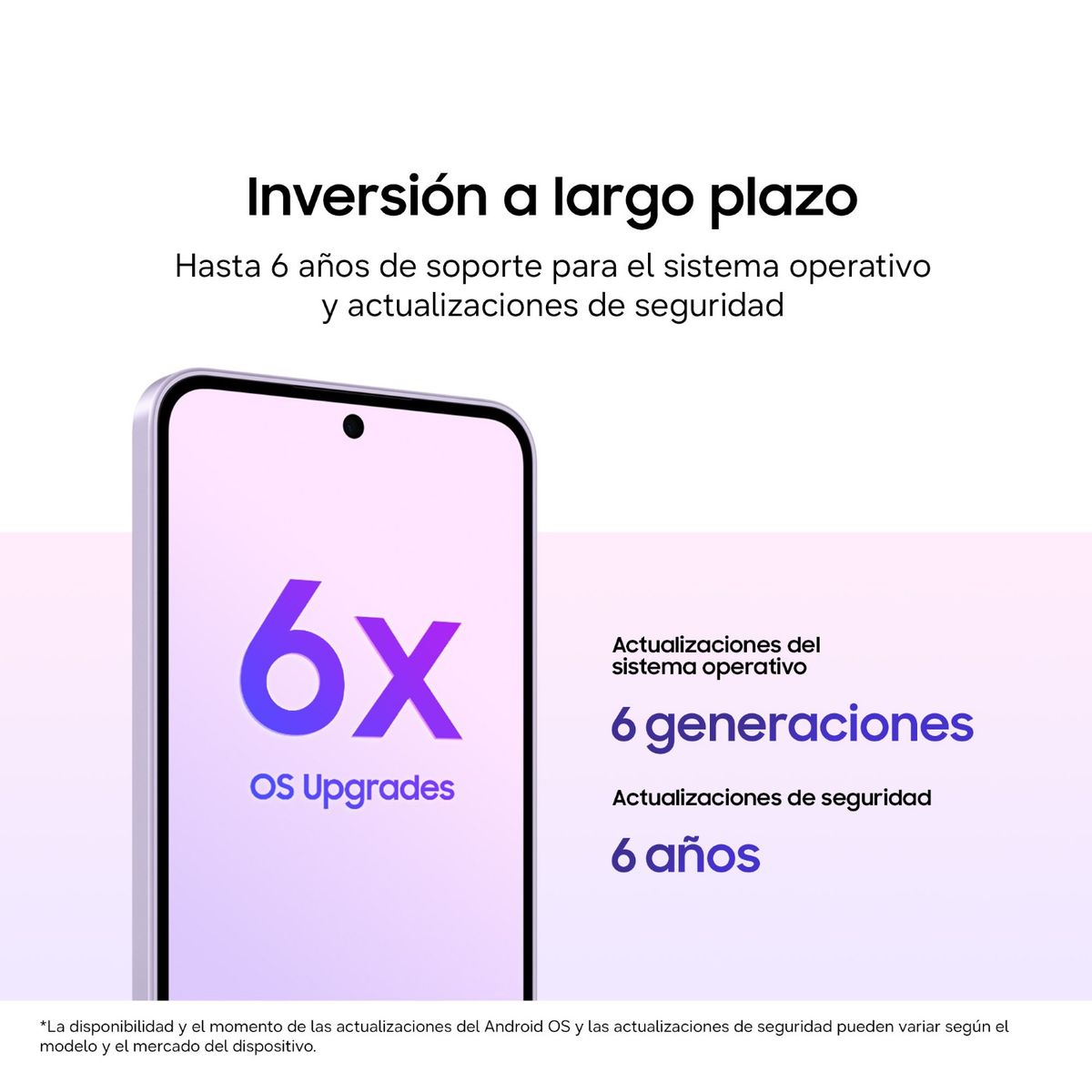 SAMSUNG - Celular Galaxy A37 8GB 256GB Light Violet
