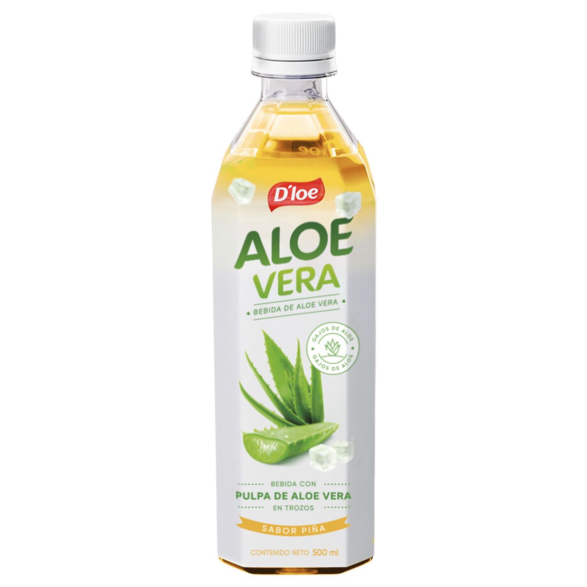 D LOE - Bebida Aloe Vera Dloe Piña Botella 500 mL
