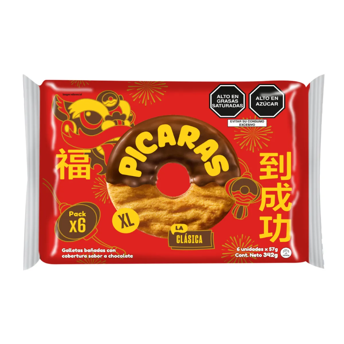 PICARAS - Galletas Pícaras XL Empaque 6 Und