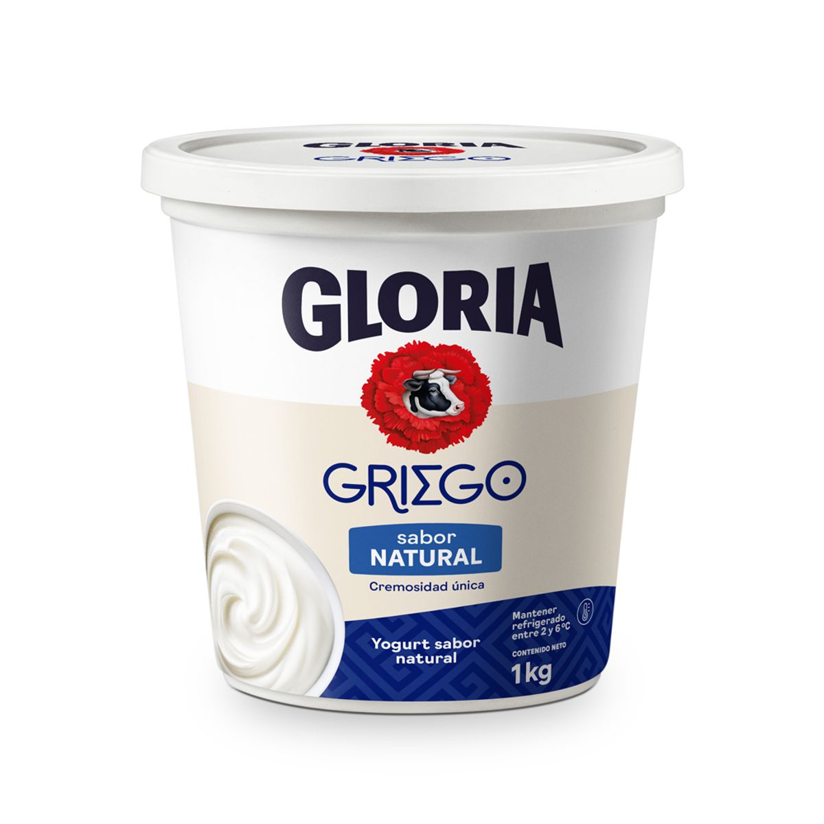 GLORIA - Yogurt Griego Gloria Natural Pote 1 Kg