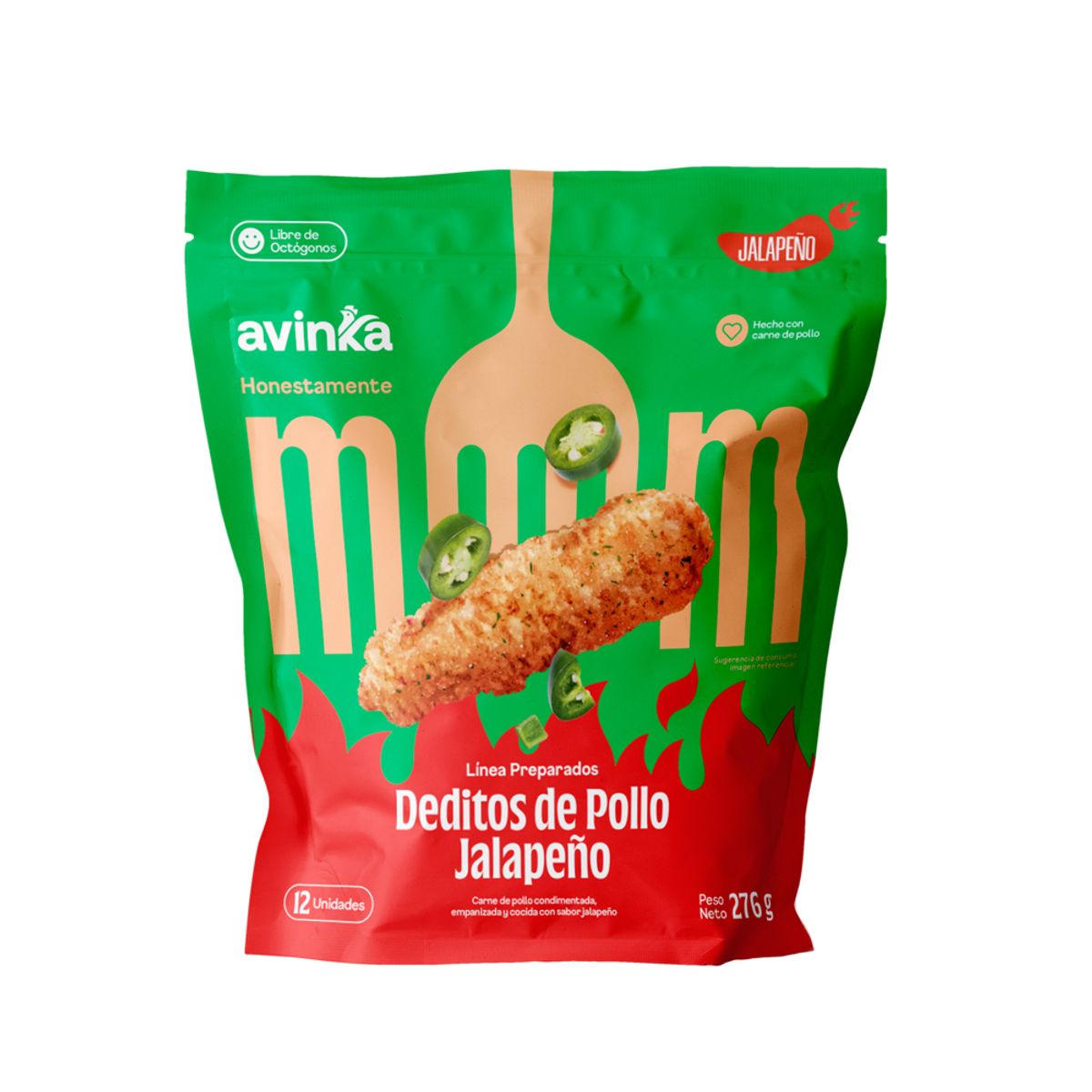 AVINKA - Deditos de Pollo con Jalapeño Avinka Doypack 276 g