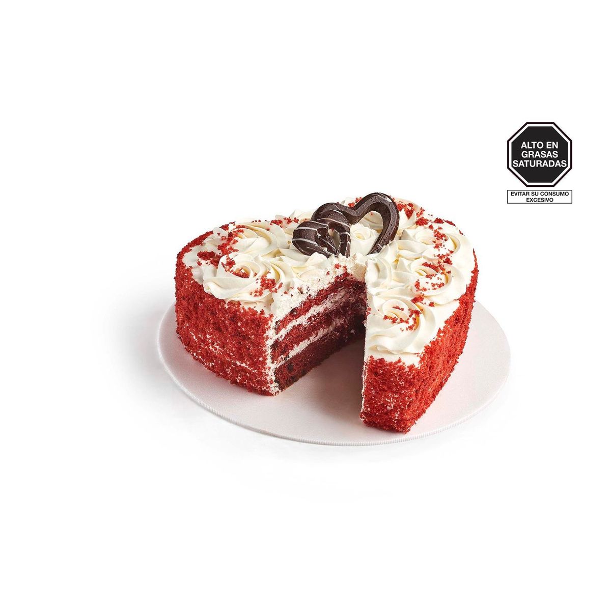 TOTTUS - Torta Red Velvet Corazón Mediana