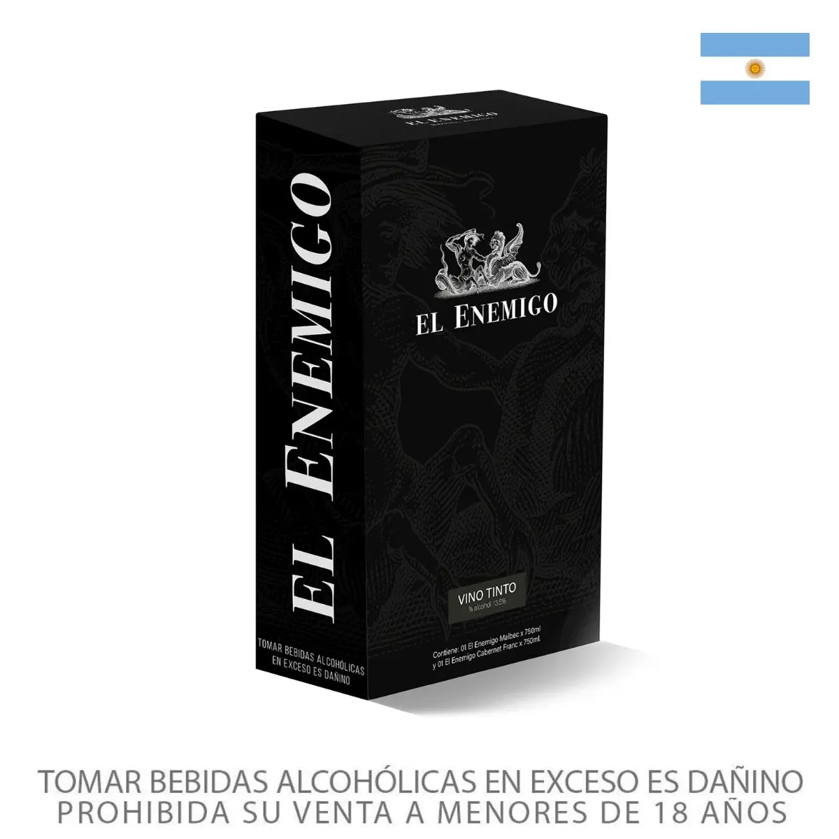 EL ENEMIGO - Pack Vino El Enemigo Malbec 750 mL + Cabernet Franc 750 mL