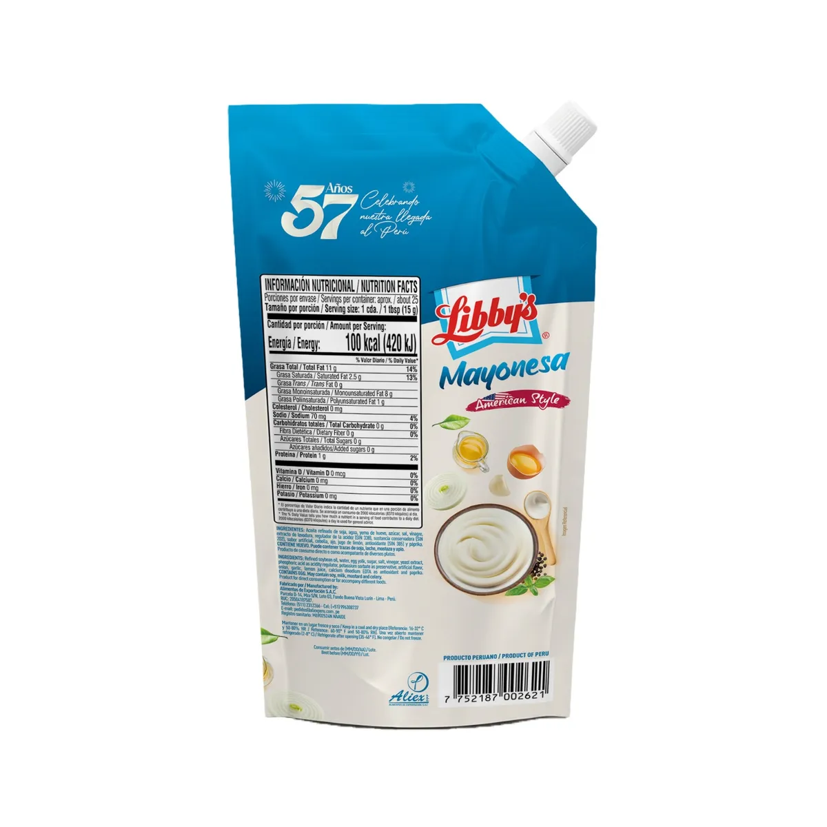 LIBBYS - Mayonesa Americana Libbys Doypack 380 g