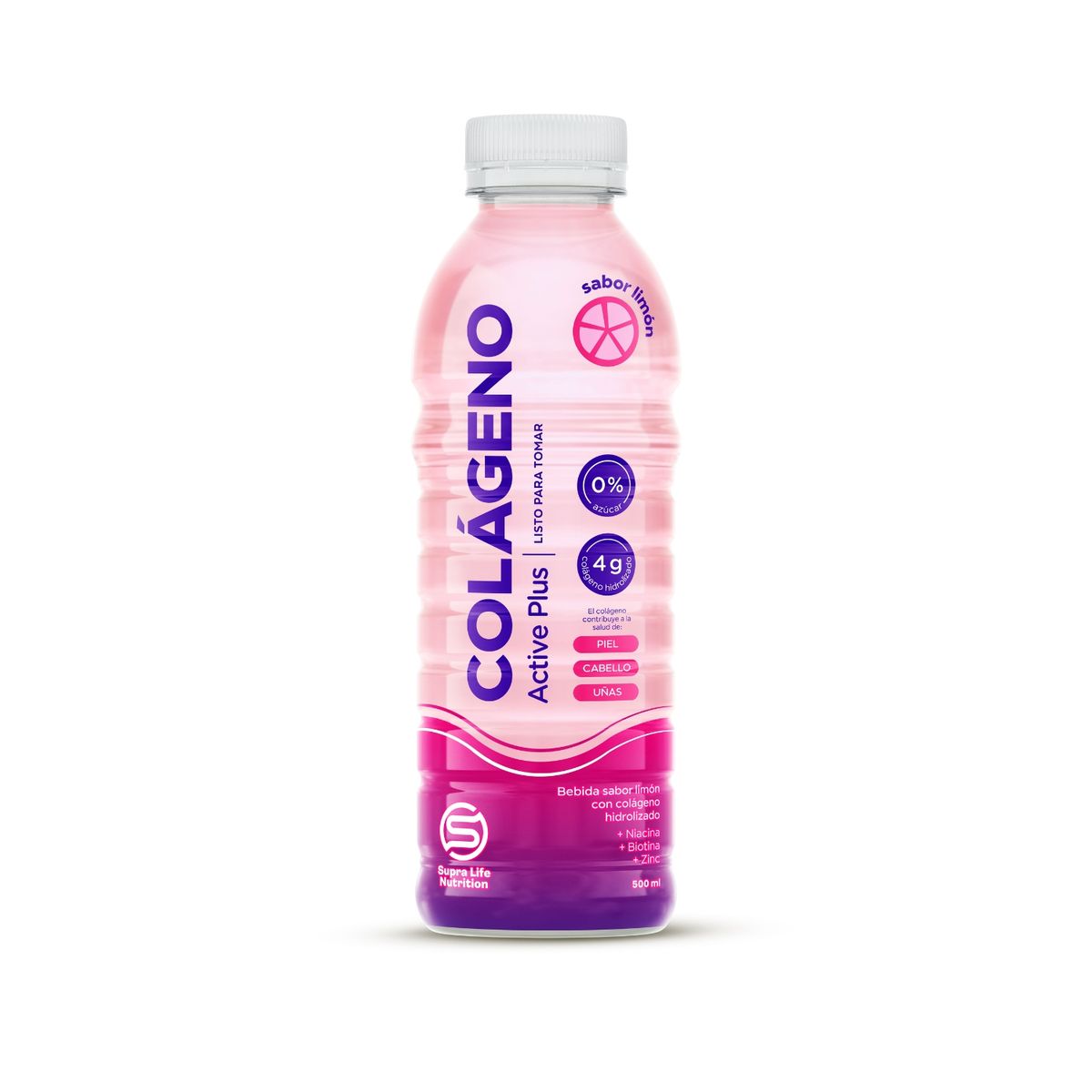 SUPRA LIFE - Colágeno Active Plus Supra Life Botella 500 mL
