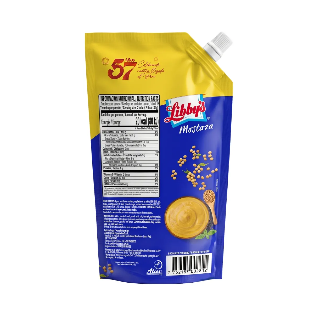 LIBBYS - Mostaza Libby's Doypack 380 g
