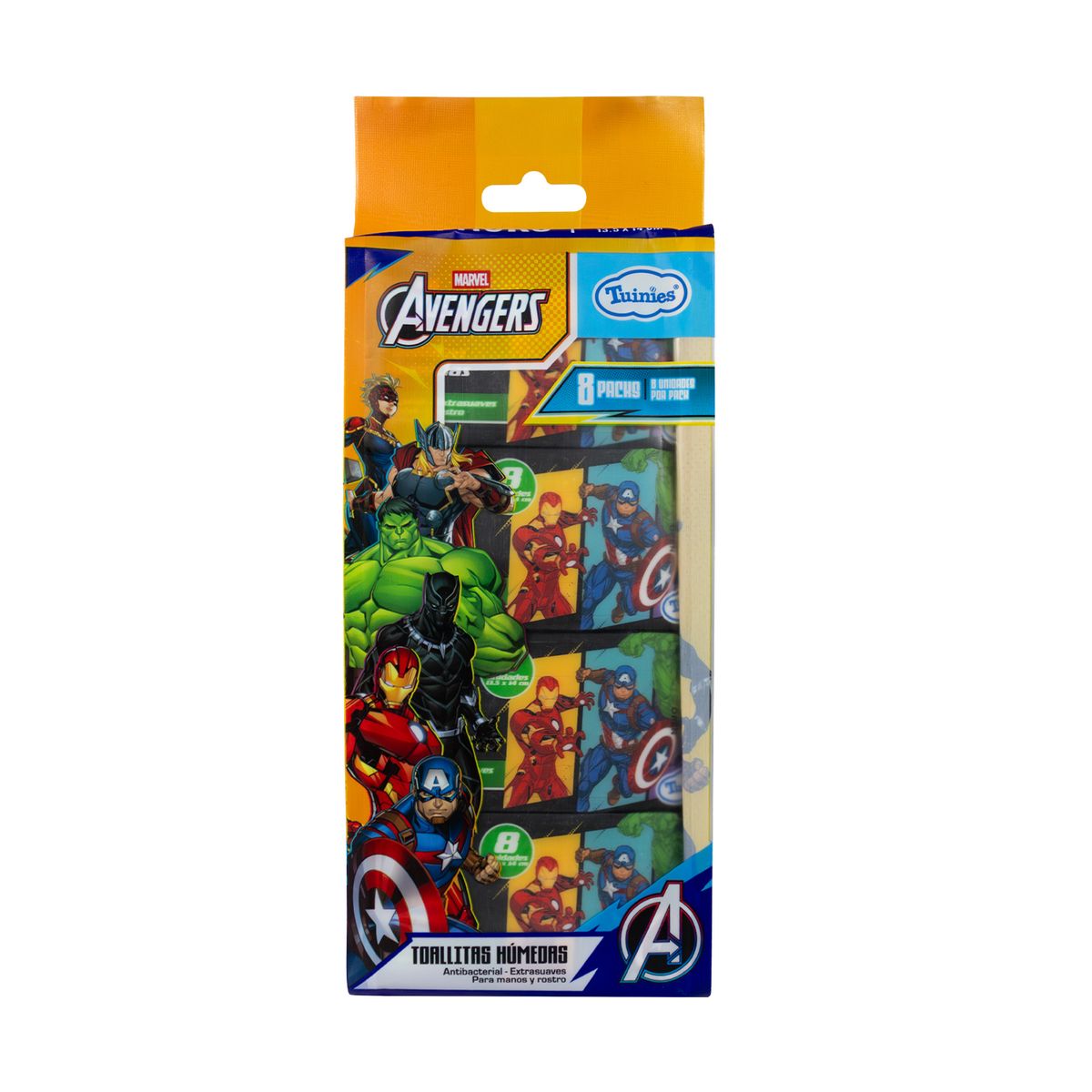 TUINIES - Toallitas Húmedas Avengers Empaque 8 Und