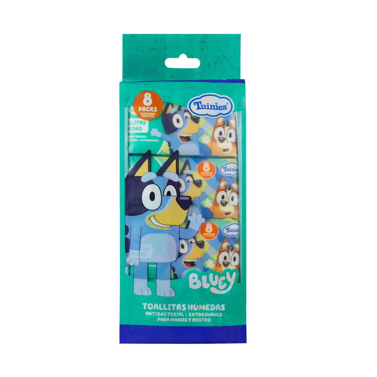 TUINIES - Toallitas Húmedas Bluey Empaque 8 Und