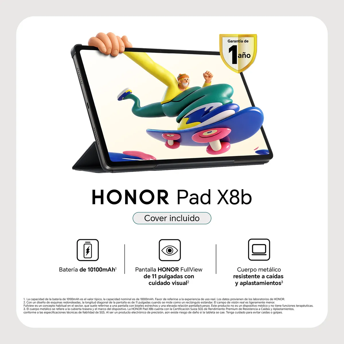 HONOR - Tablet Honor Pad X8B Wifi 4GB + 128GB Space Gray
