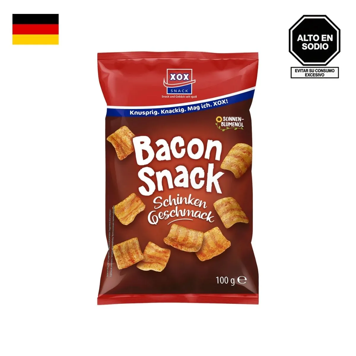 XOX - Snack Bacon Xox Bolsa 100 g