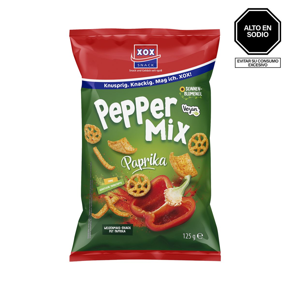 XOX - Snack Peppermix Xox Bolsa 125 g