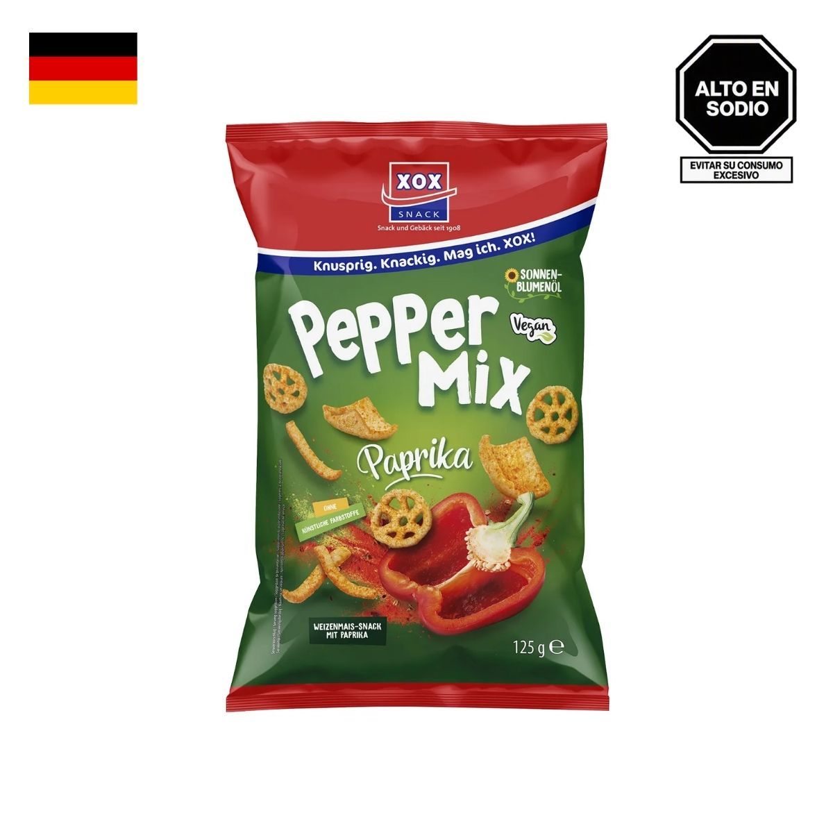 XOX - Snack Peppermix Xox Bolsa 125 g