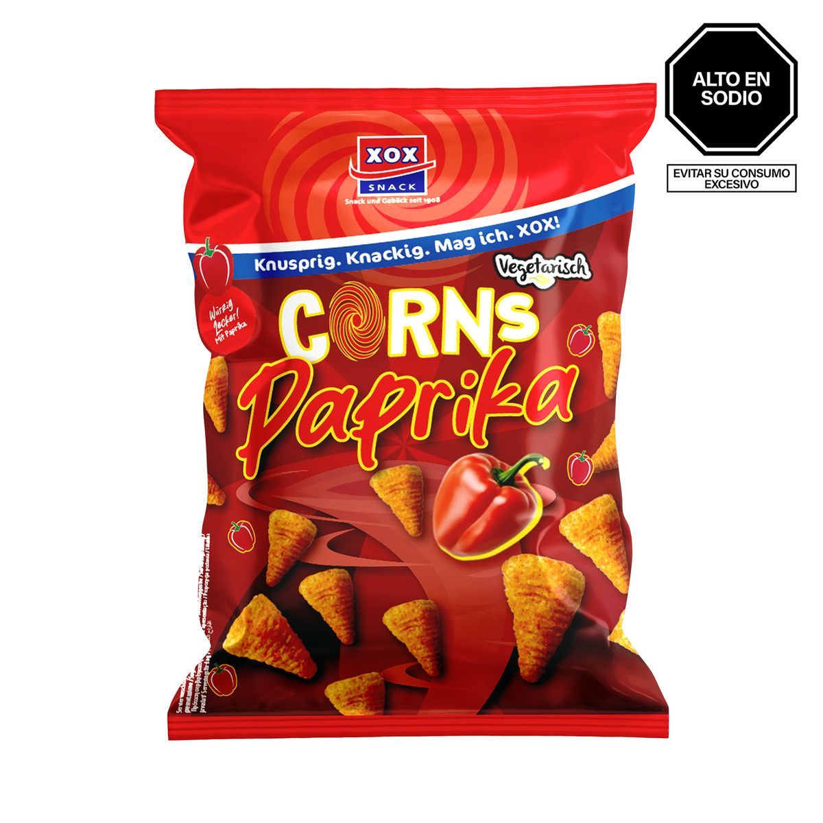 XOX - Snack Corns Paprika Xox Bolsa 85 g