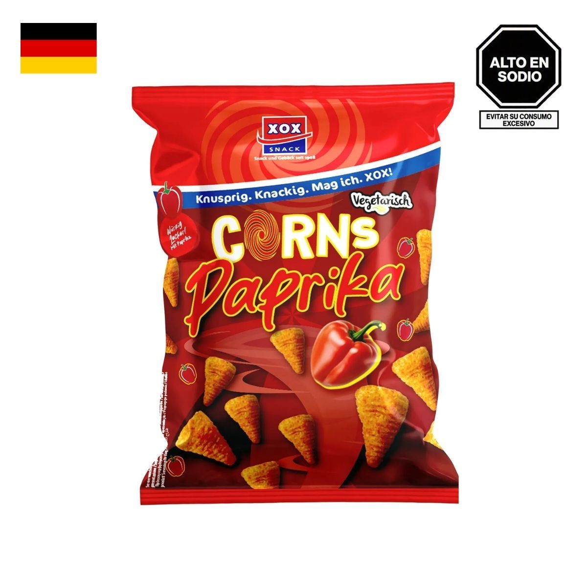 XOX - Snack Corns Paprika Xox Bolsa 85 g