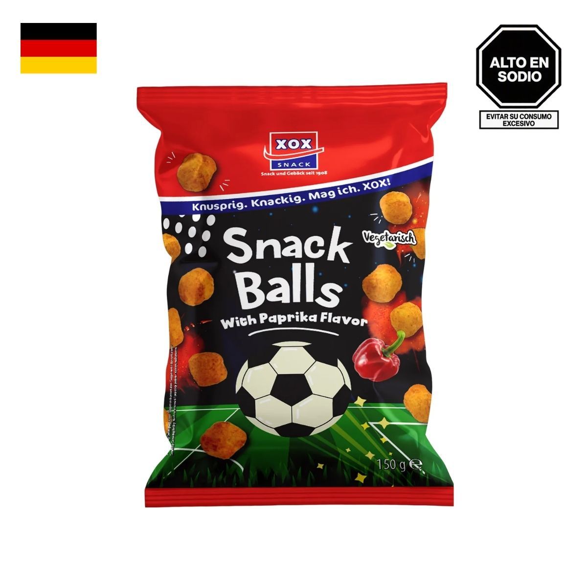 XOX - Snack Balls Bell Pepper Xox Bolsa 150 g