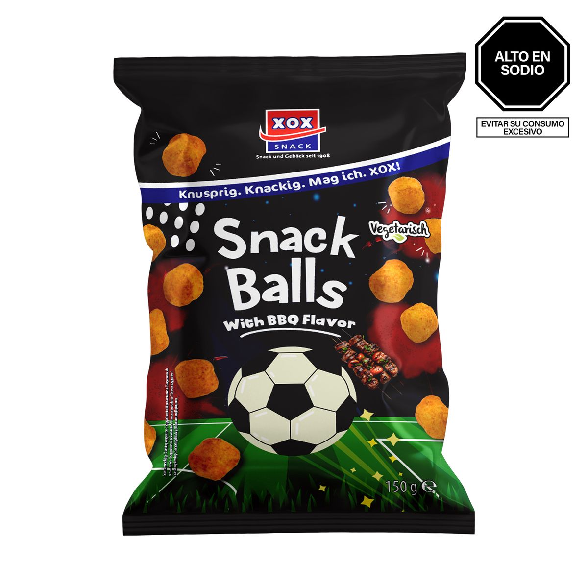 XOX - Snack Balls Barbeque Xox Bolsa 150 g