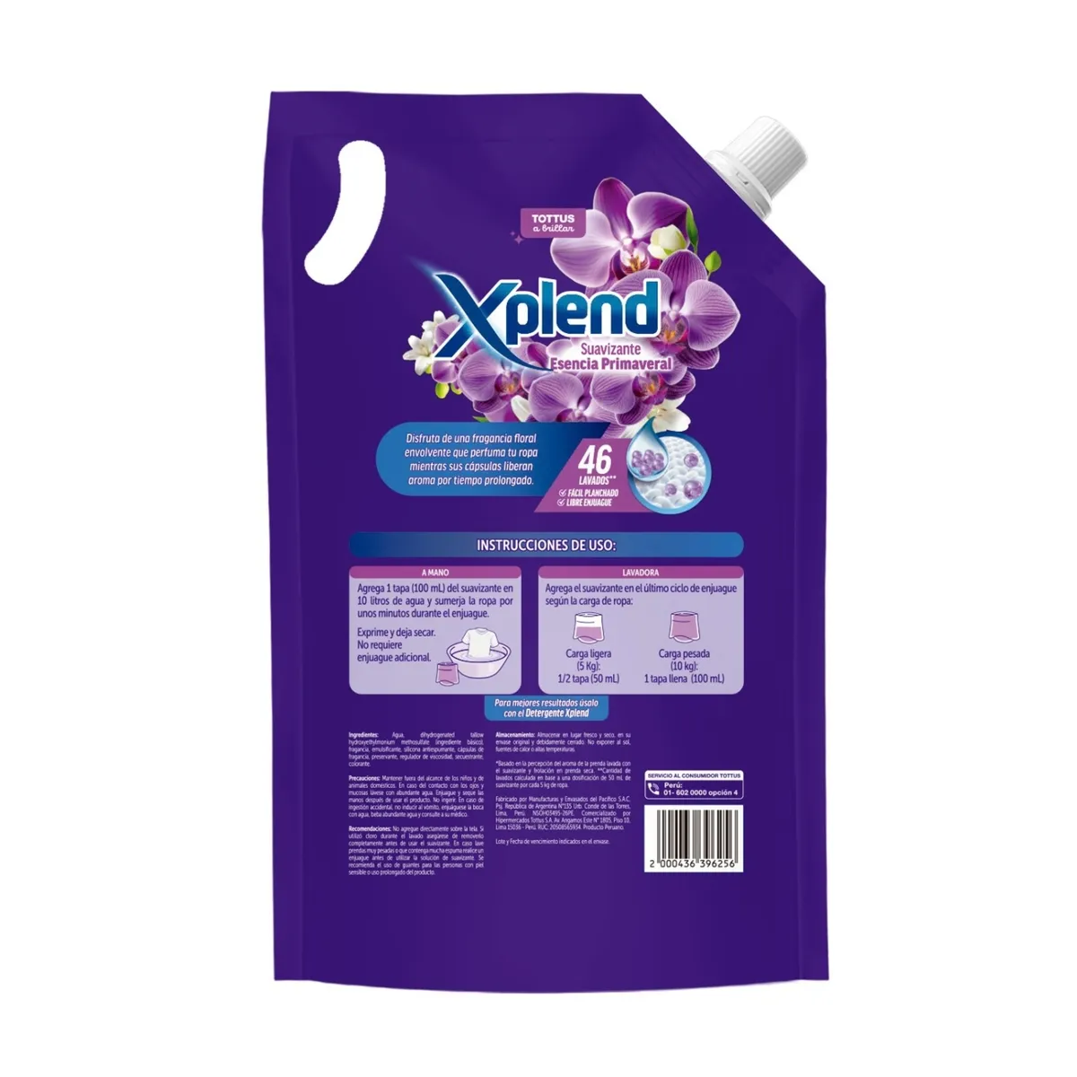  - Suavizante Xplend Primaveral Doypack 2.3 L