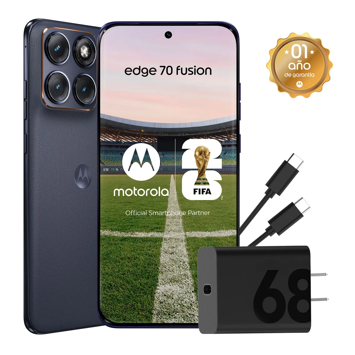 MOTOROLA - Smartphone Moto Edge 70 Fusion 8+256 Gb Azul