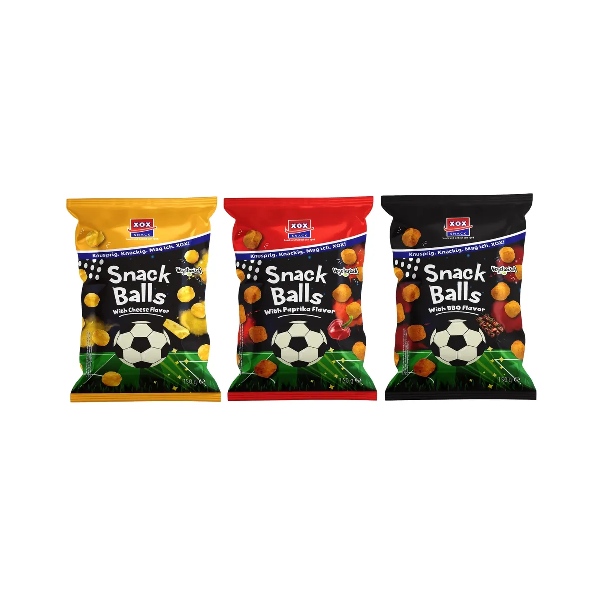 XOX - Snack Balls Xox Cheese Paprika BBQ Caja 3 Und