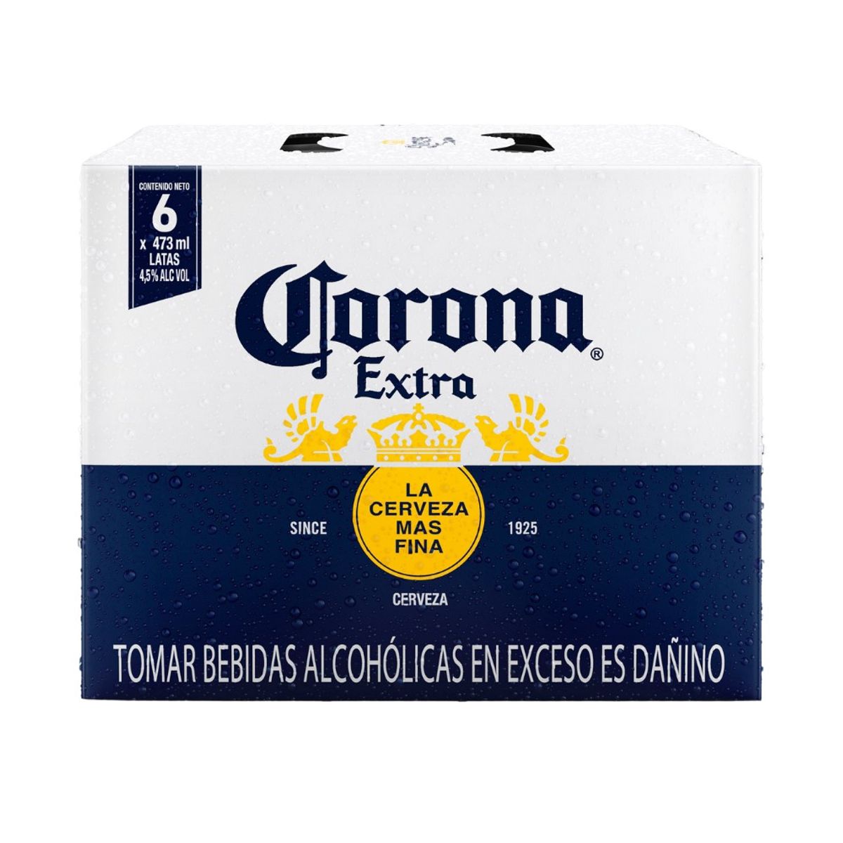 CORONA - Cerveza Corona Extra Sixpack Lata 473 mL