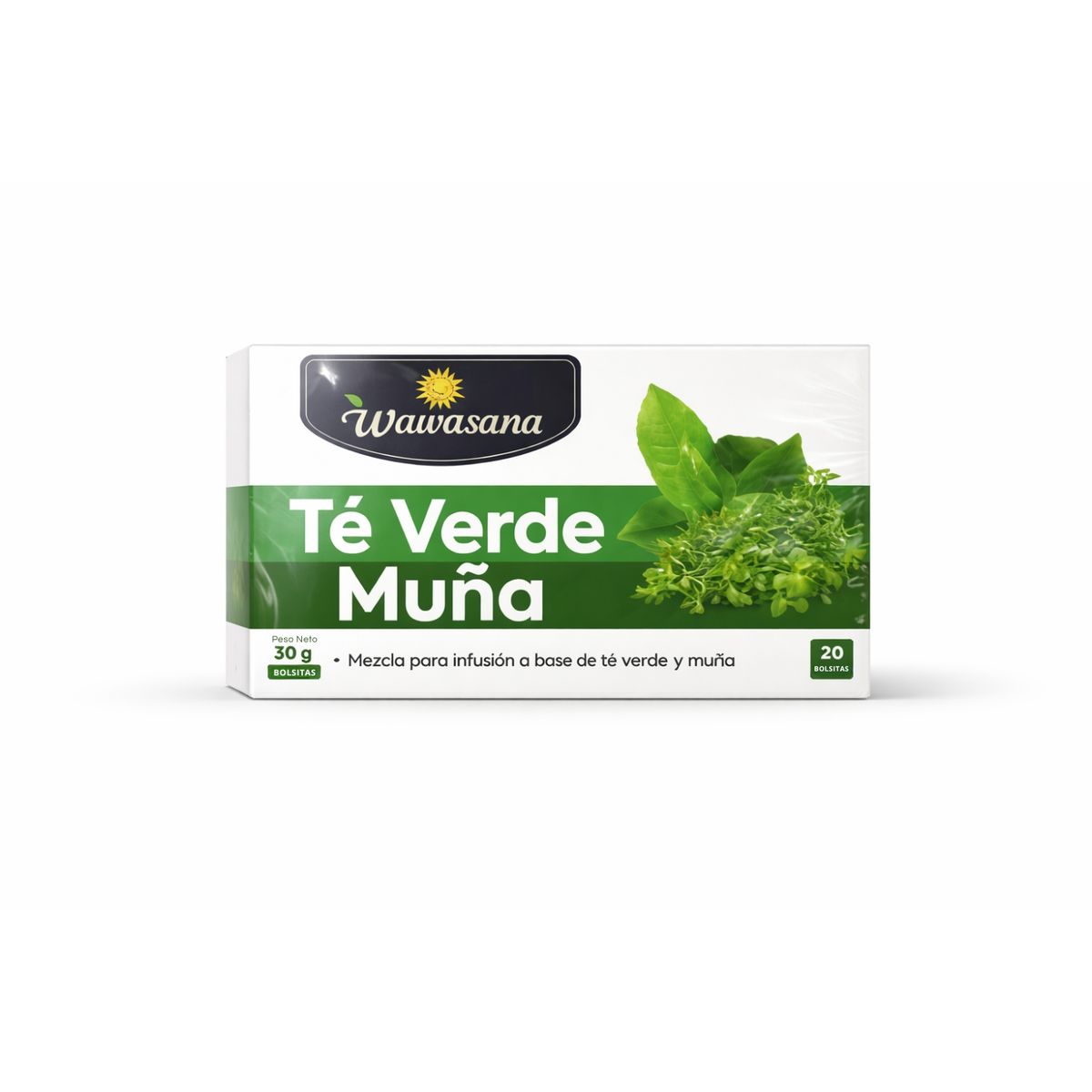 WAWASANA - Té Verde Muña Wawasana Caja 20 Sobres