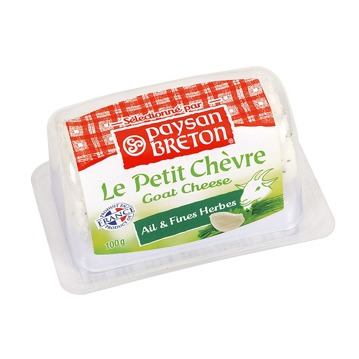 PAYSAN BRETON - Queso Rulo de Cabra Ajo y Finas Hierbas Paysan Breton Empaque 100 g