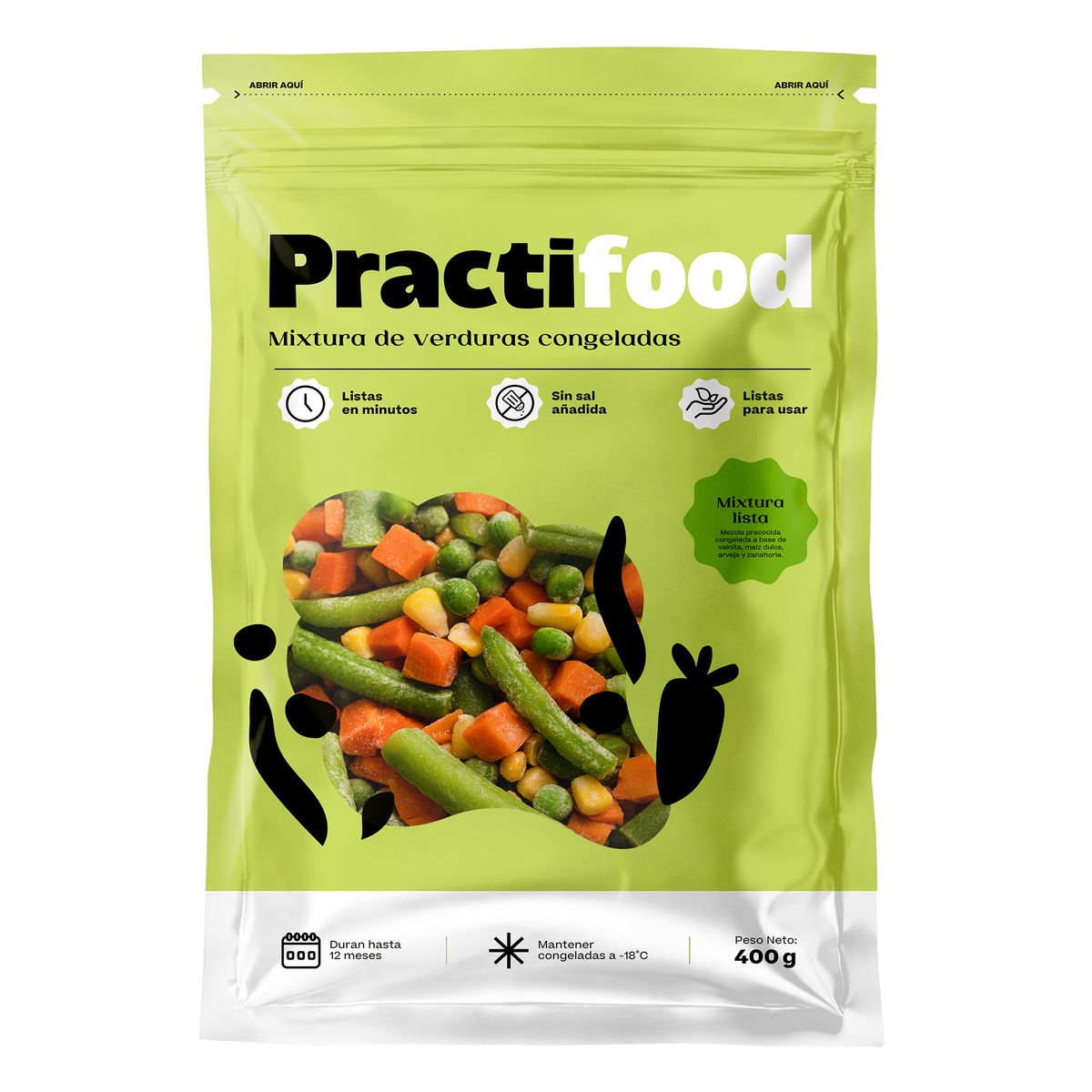 PRACTIFOOD - Snack PractiFood Mixtura Lista Bolsa 400 g