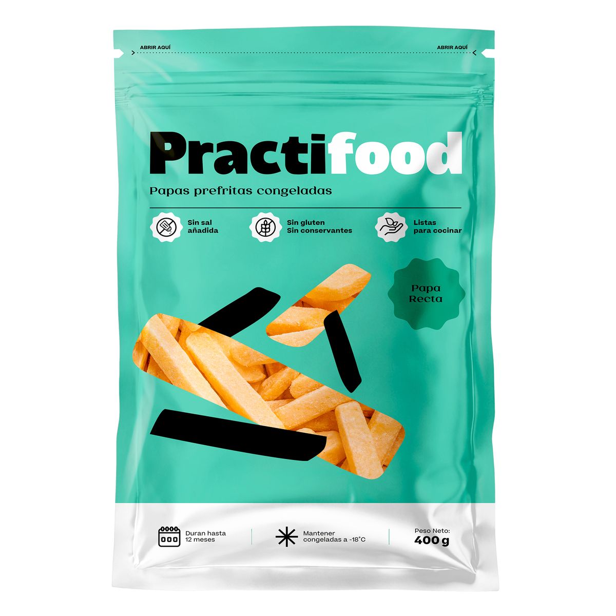 PRACTIFOOD - Snack PractiFood Papa Recta Bolsa 400 g