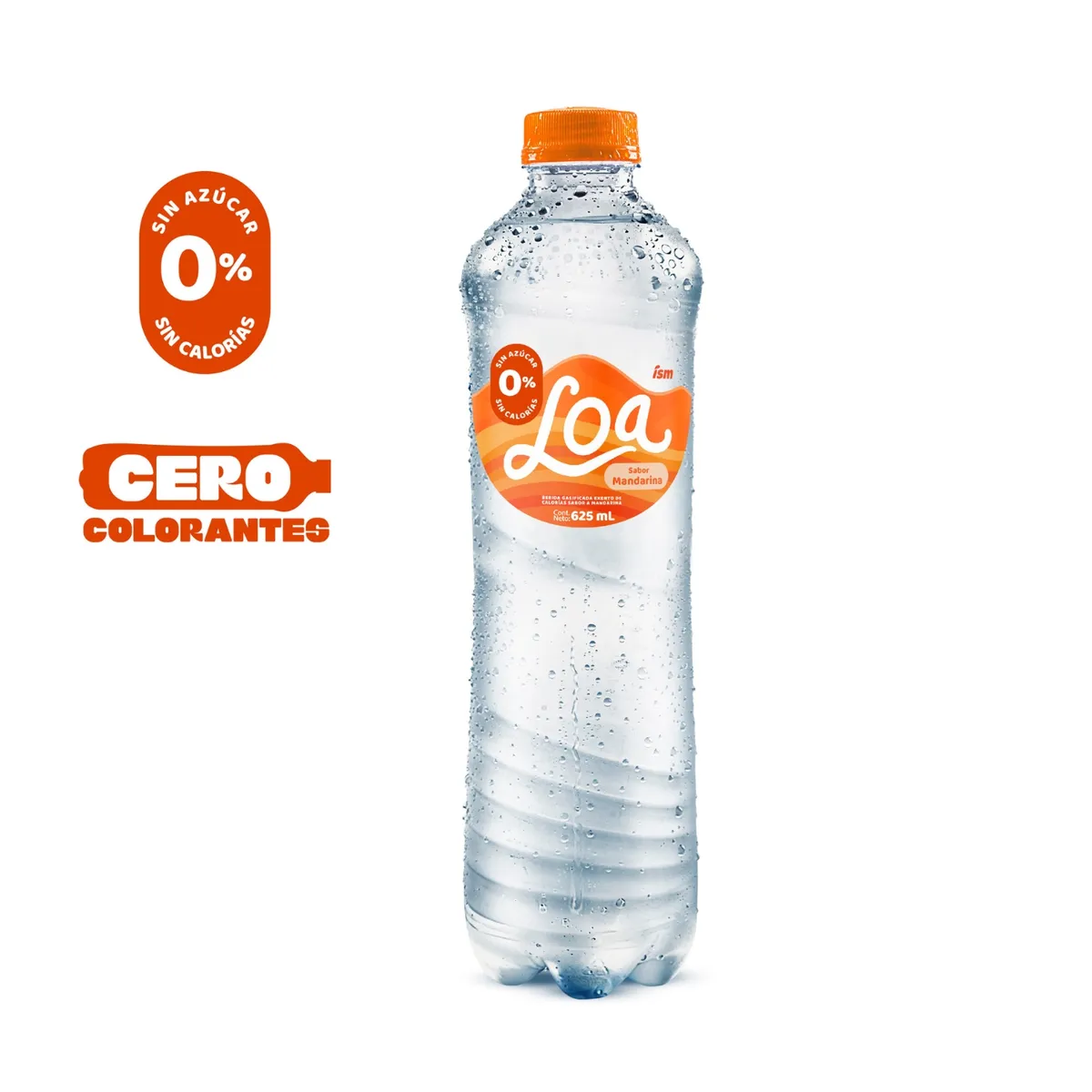 LOA - Agua Loa Sabor Mandarina Botella 625 mL