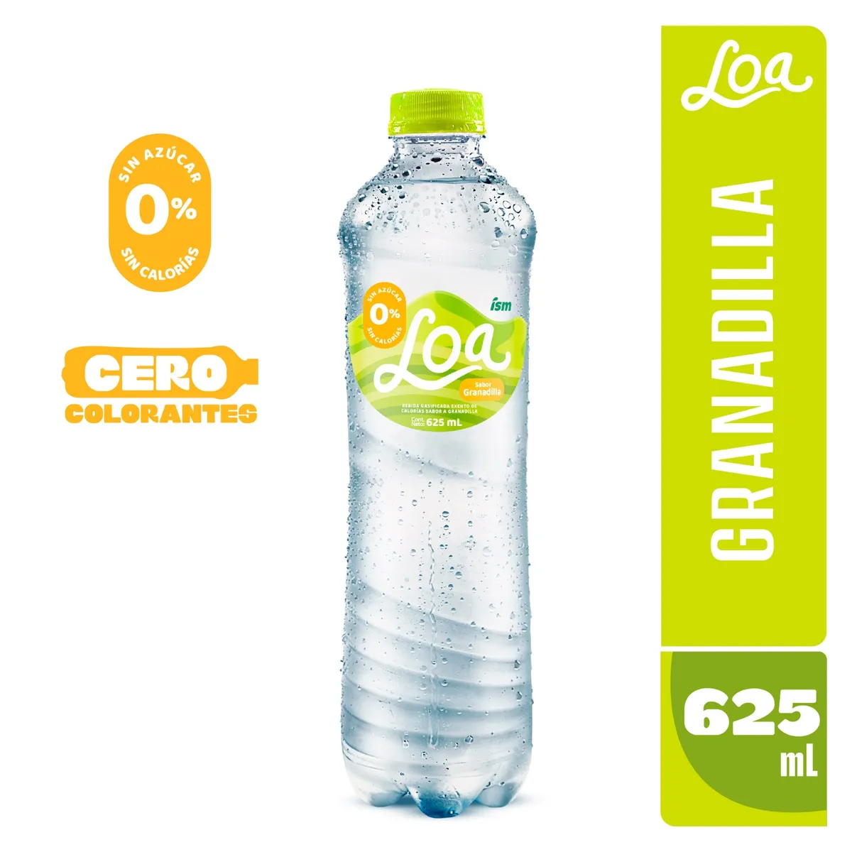 LOA - Agua Loa Sabor Granadilla Botella 625 mL
