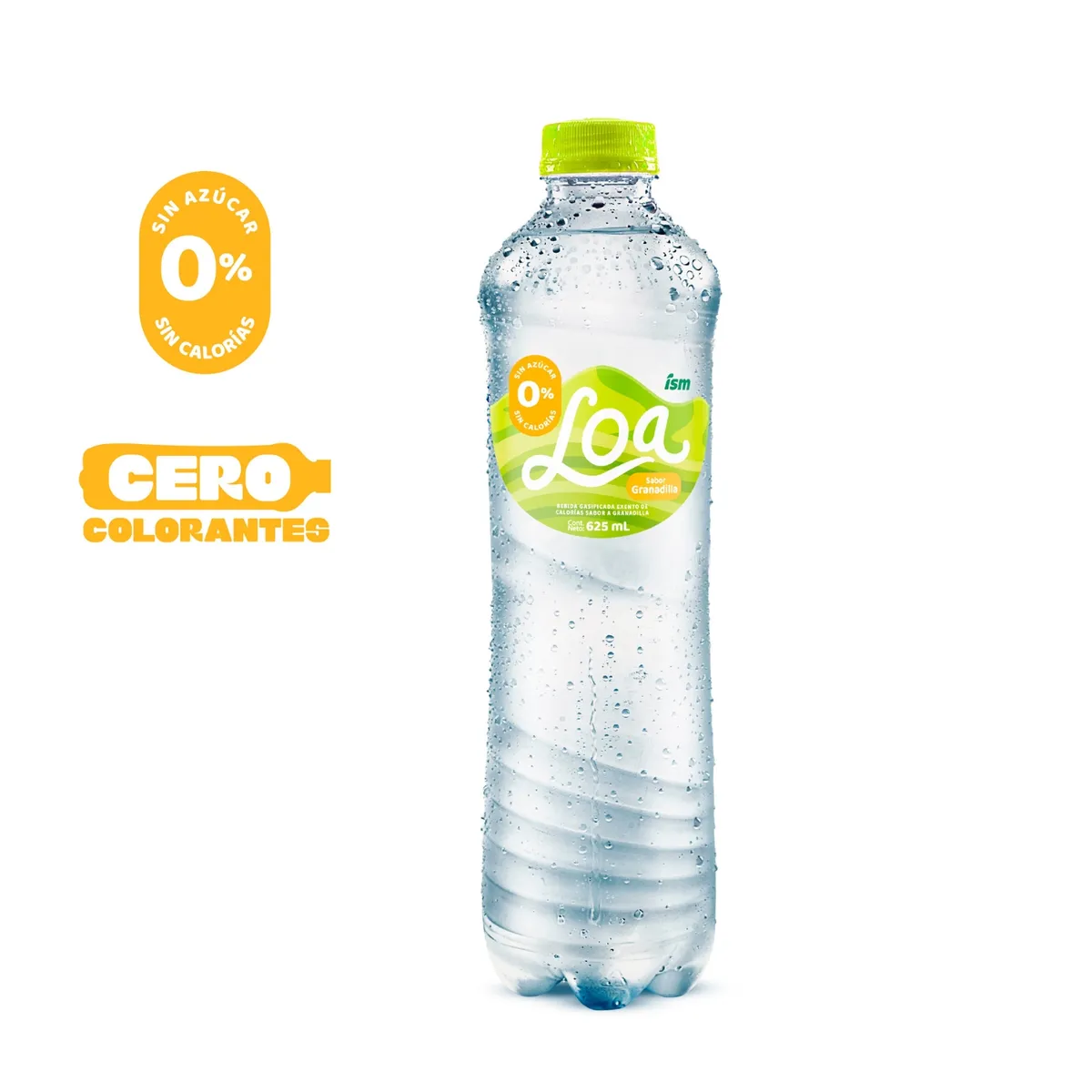 LOA - Agua Loa Sabor Granadilla Botella 625 mL