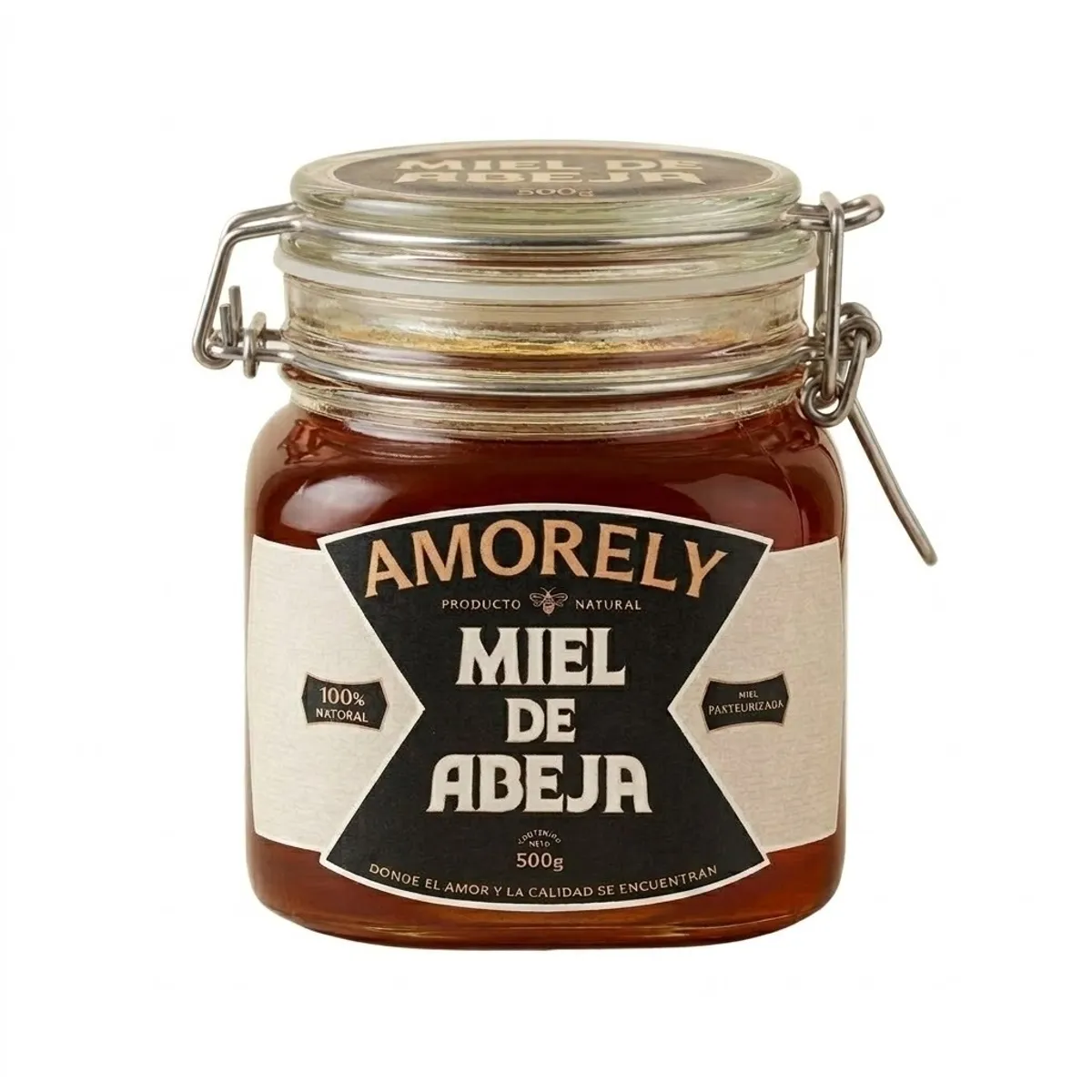 AMORELY - Miel de Abeja Pasteurizada Amorely Pote 500 g