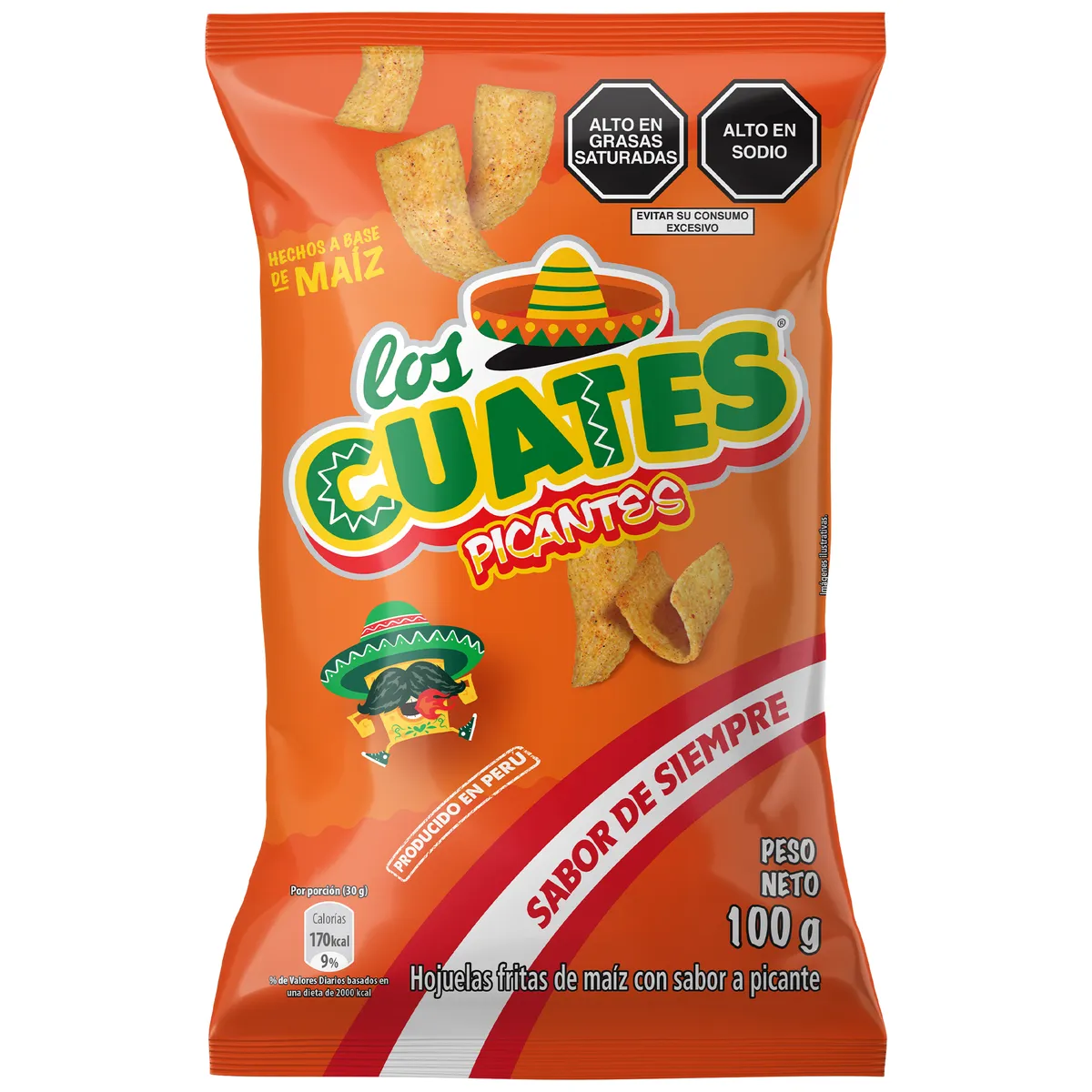 CUATES - Snack Cuates Picante Bolsa 100 g