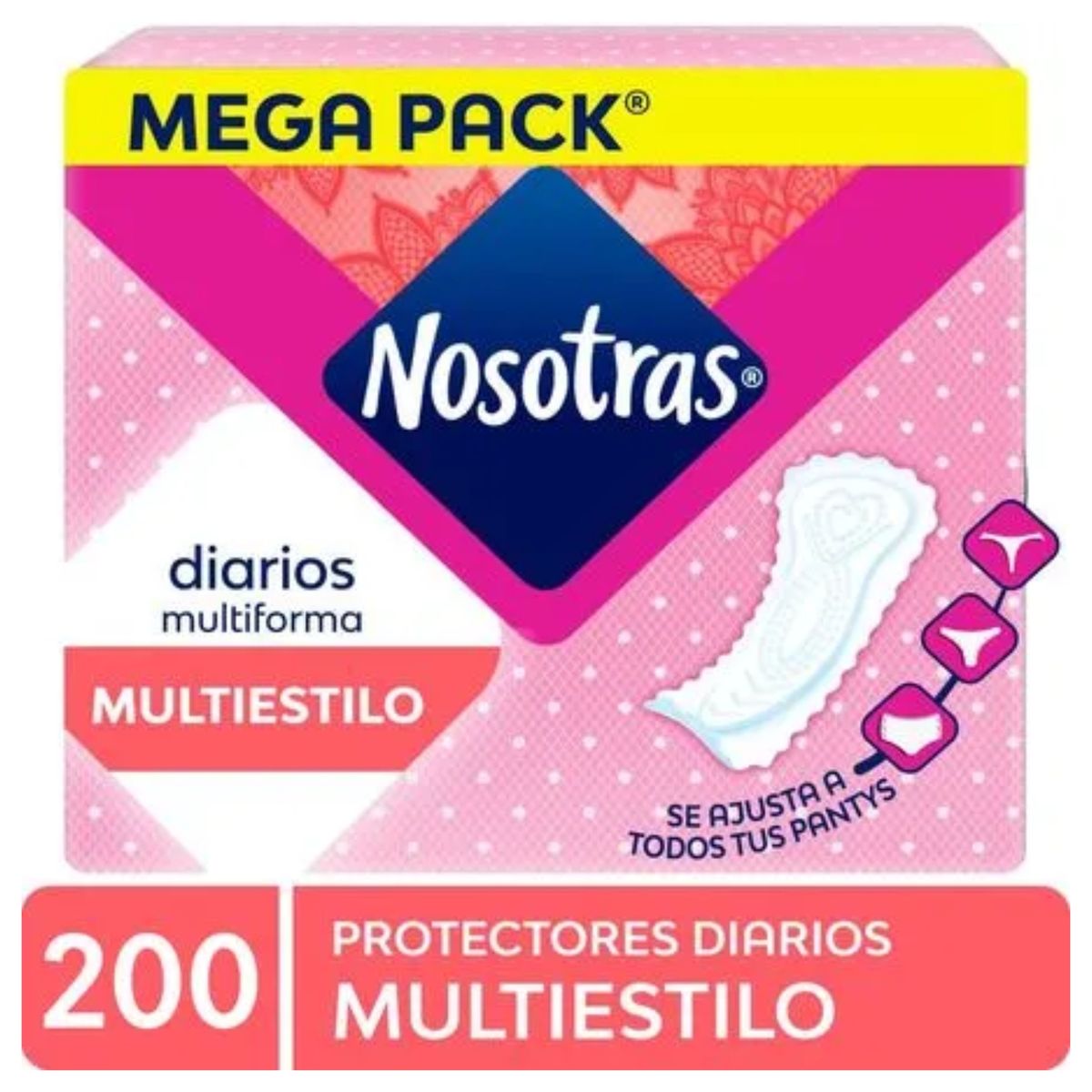 NOSOTRAS - Protector Diario Nosotras Multiestilo Empaque 200 Und