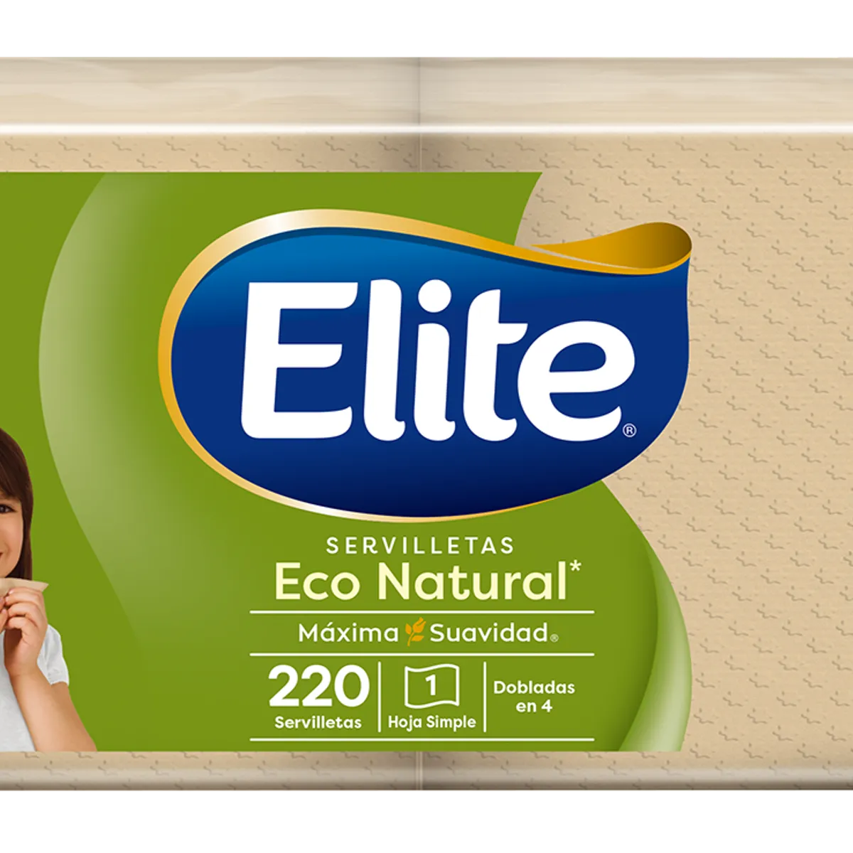 ELITE - Servilletas Elite Eco Natural Empaque 220 Und