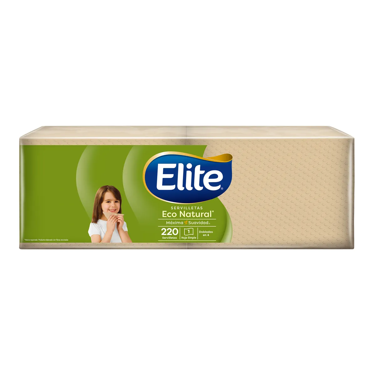 ELITE - Servilletas Elite Eco Natural Empaque 220 Und