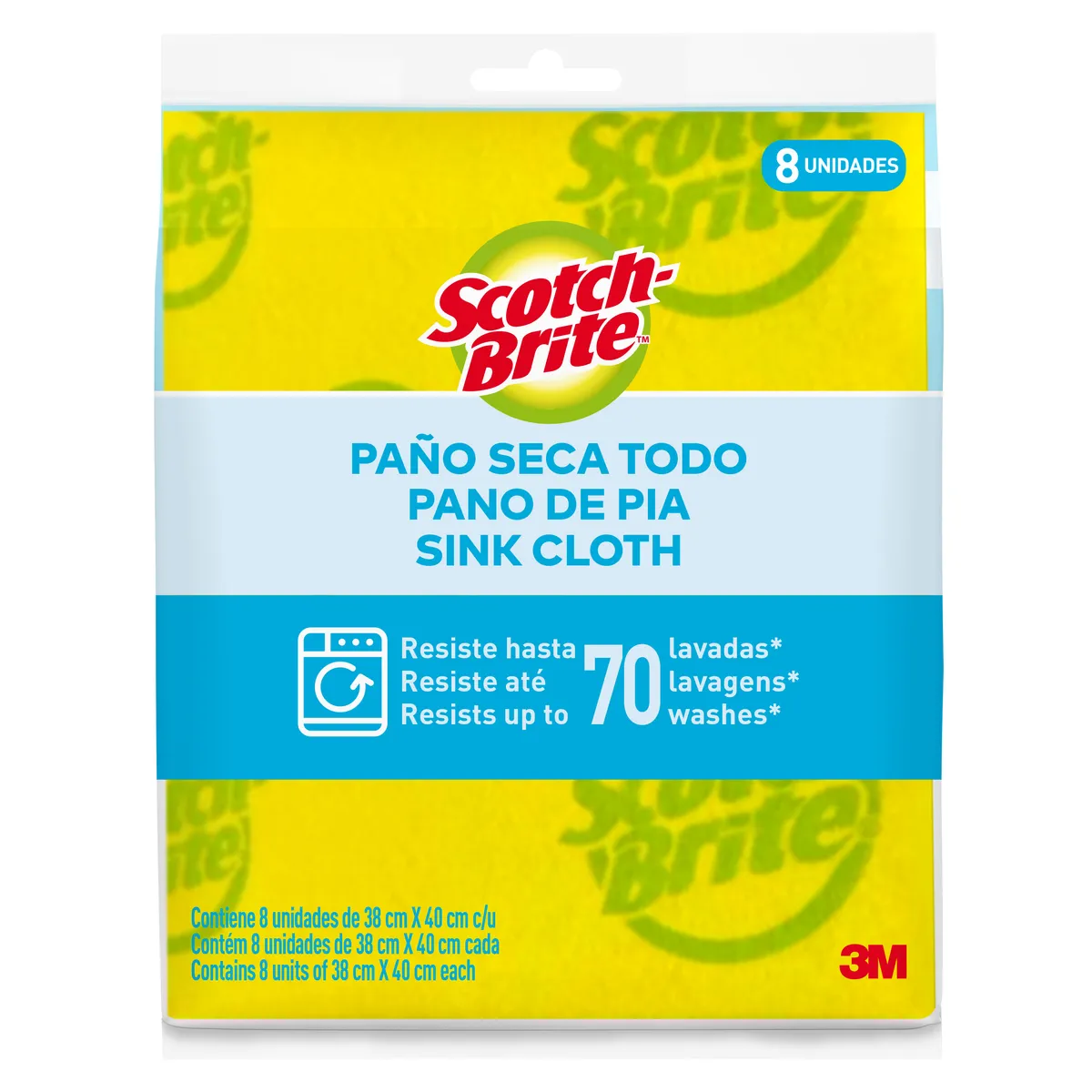 SCOTCH-BRITE - Paño Secatodo Scotch-Brite Empaque 8 Und
