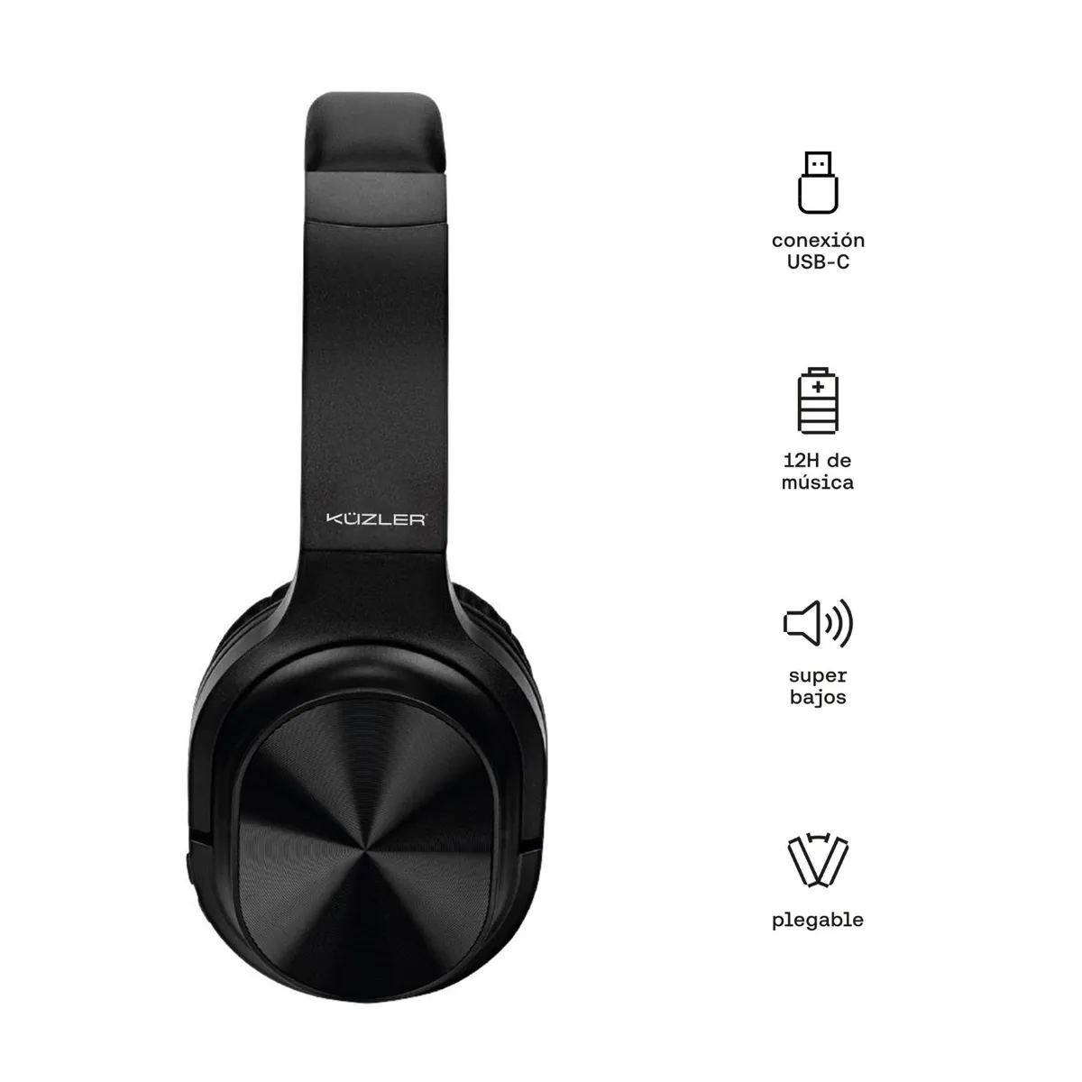KUZLER - Audifonos Bluetooth con Radio Stark